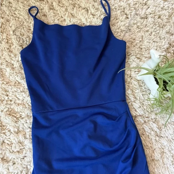 Emerald Sundae Cobalt Asymmetrical Dress - Picture 4 of 5